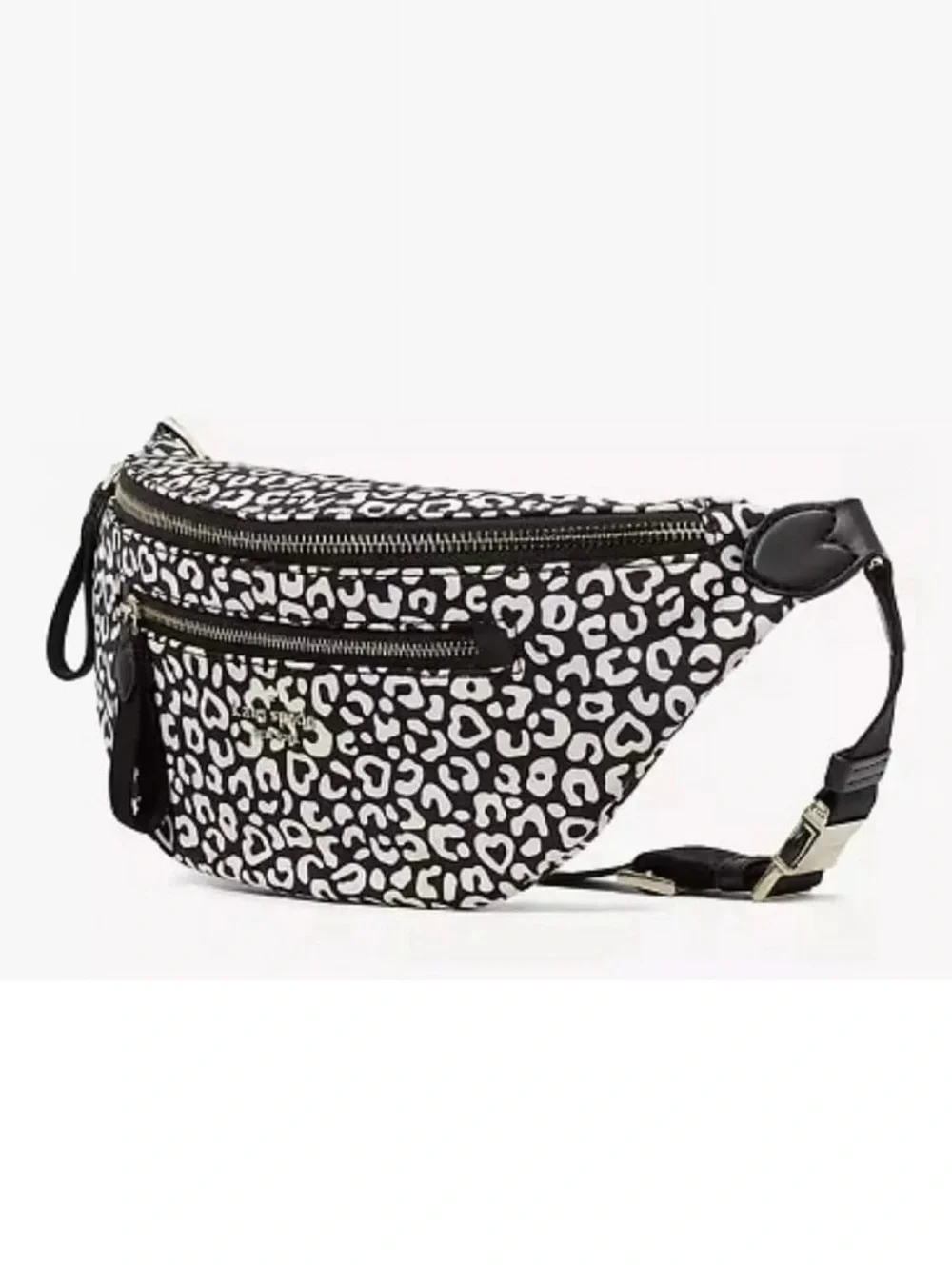 Kate Spade Chelsea Leopard Heart Nylon Belt Bag Fanny Pack
